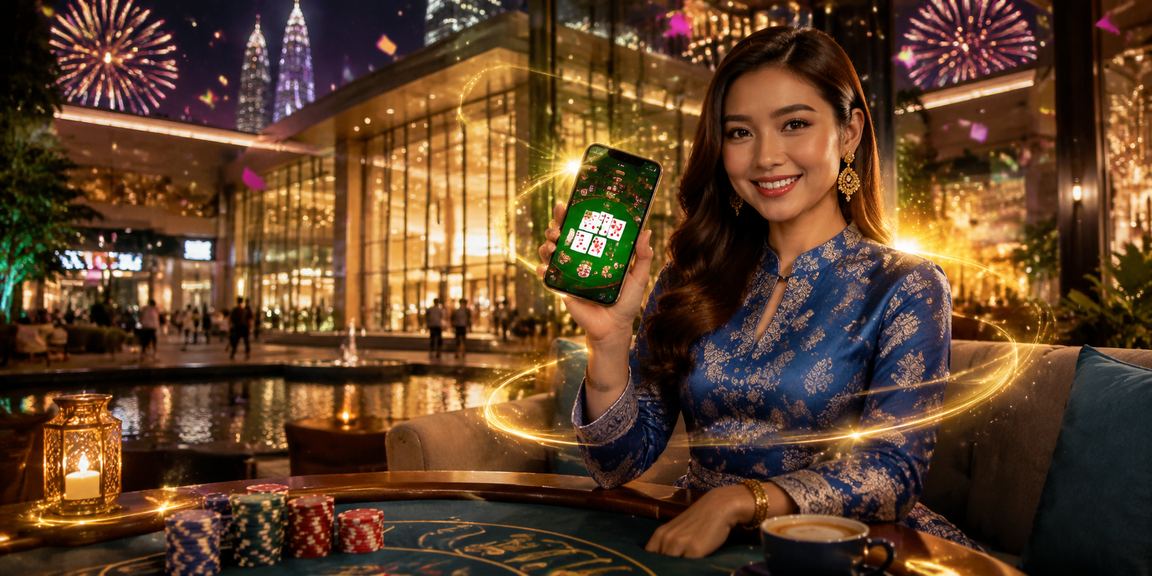 Pengguna wanita di Kuala Lumpur bermain permainan dalam talian menggunakan telefon pintar
