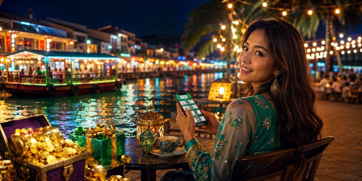Permainan Rummy Hari Raya di Melaka dengan suasana perayaan